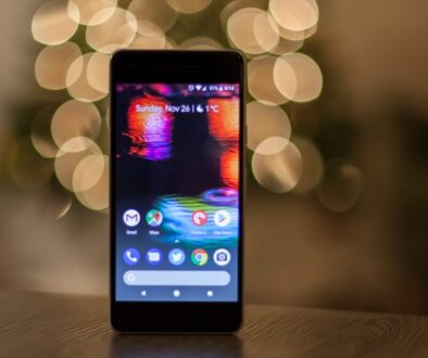 turn on black Android smartphone