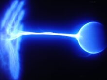 blue and white light illustration