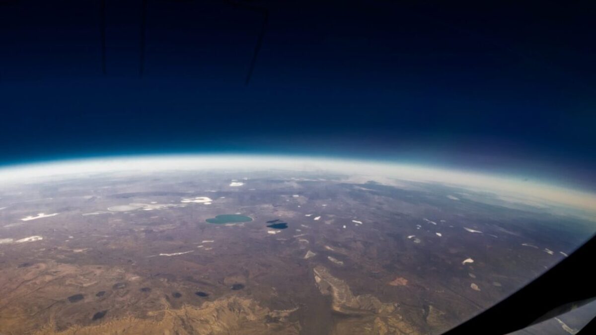 aerial photo of world