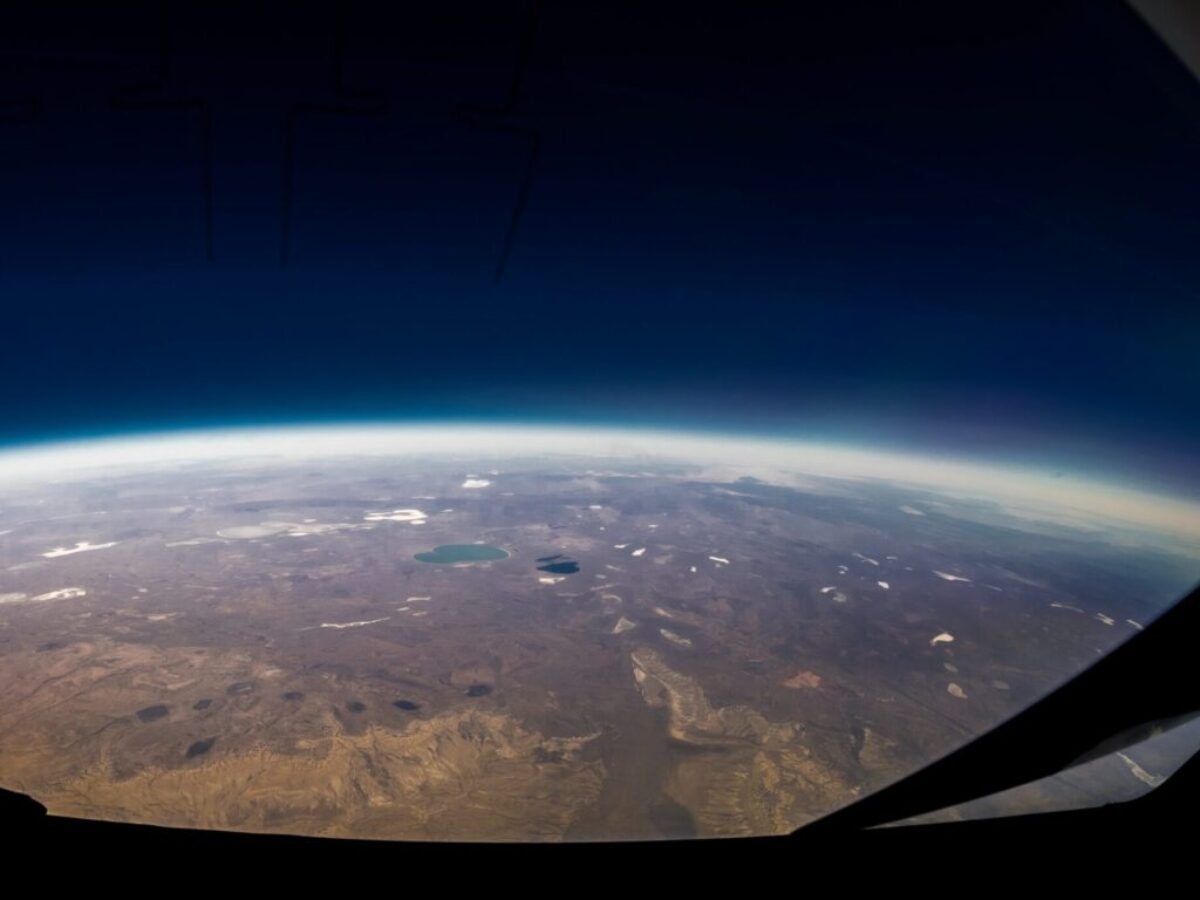 aerial photo of world