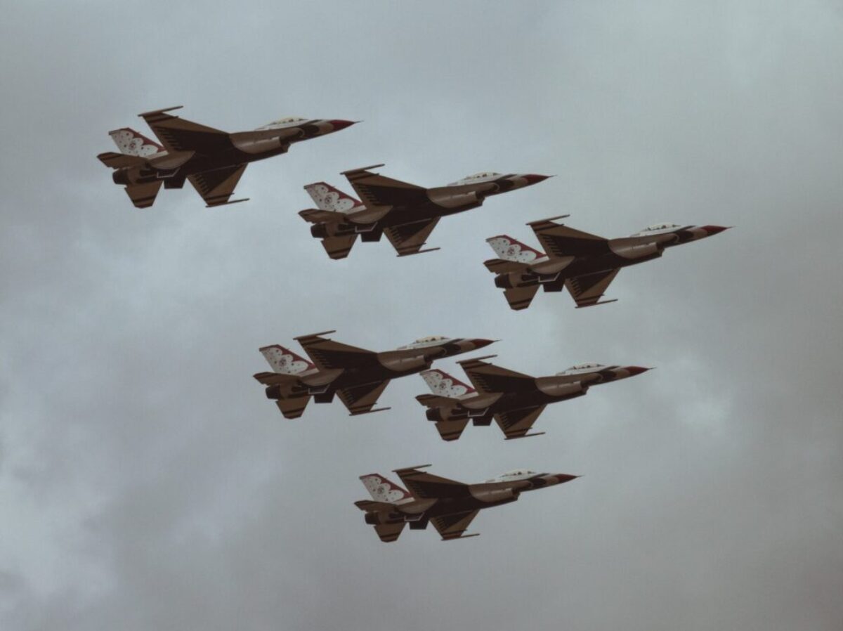 six fighter jets
