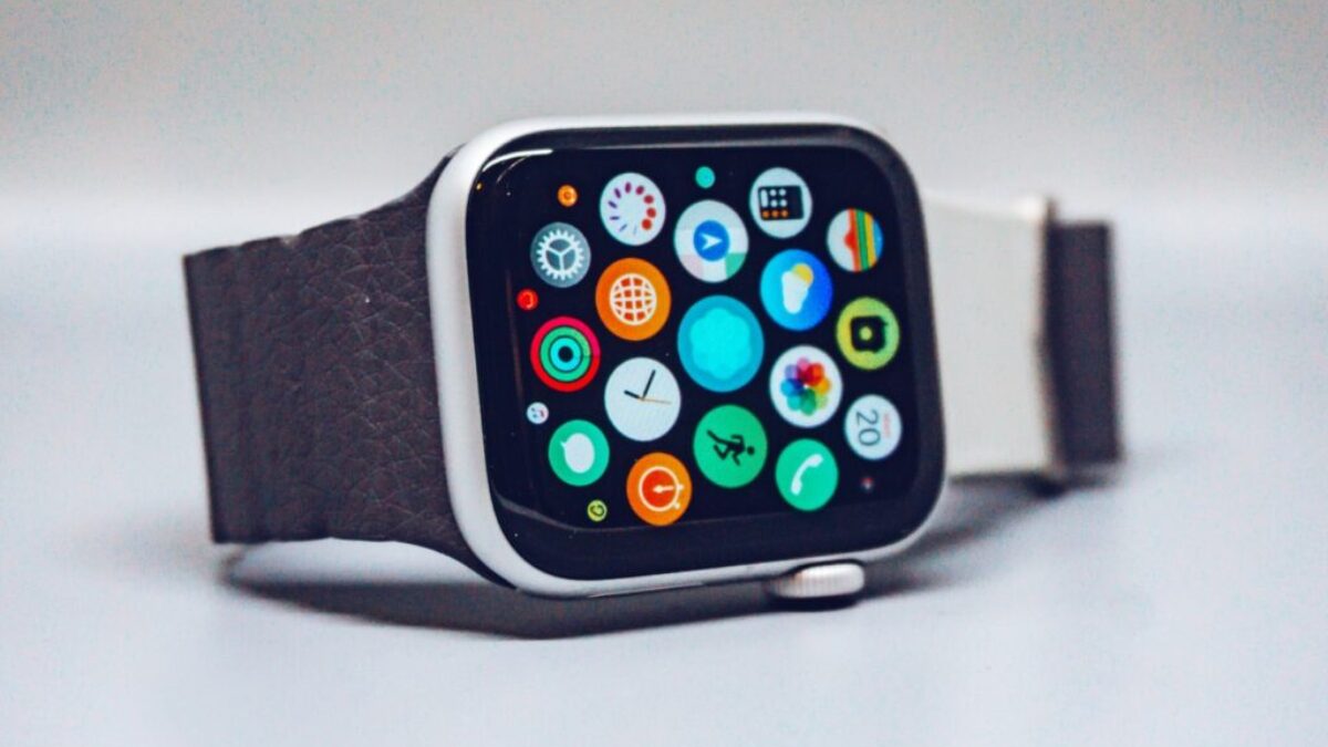 black smart watch with black strap