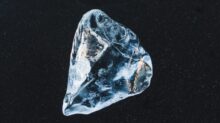 blue rock fragment