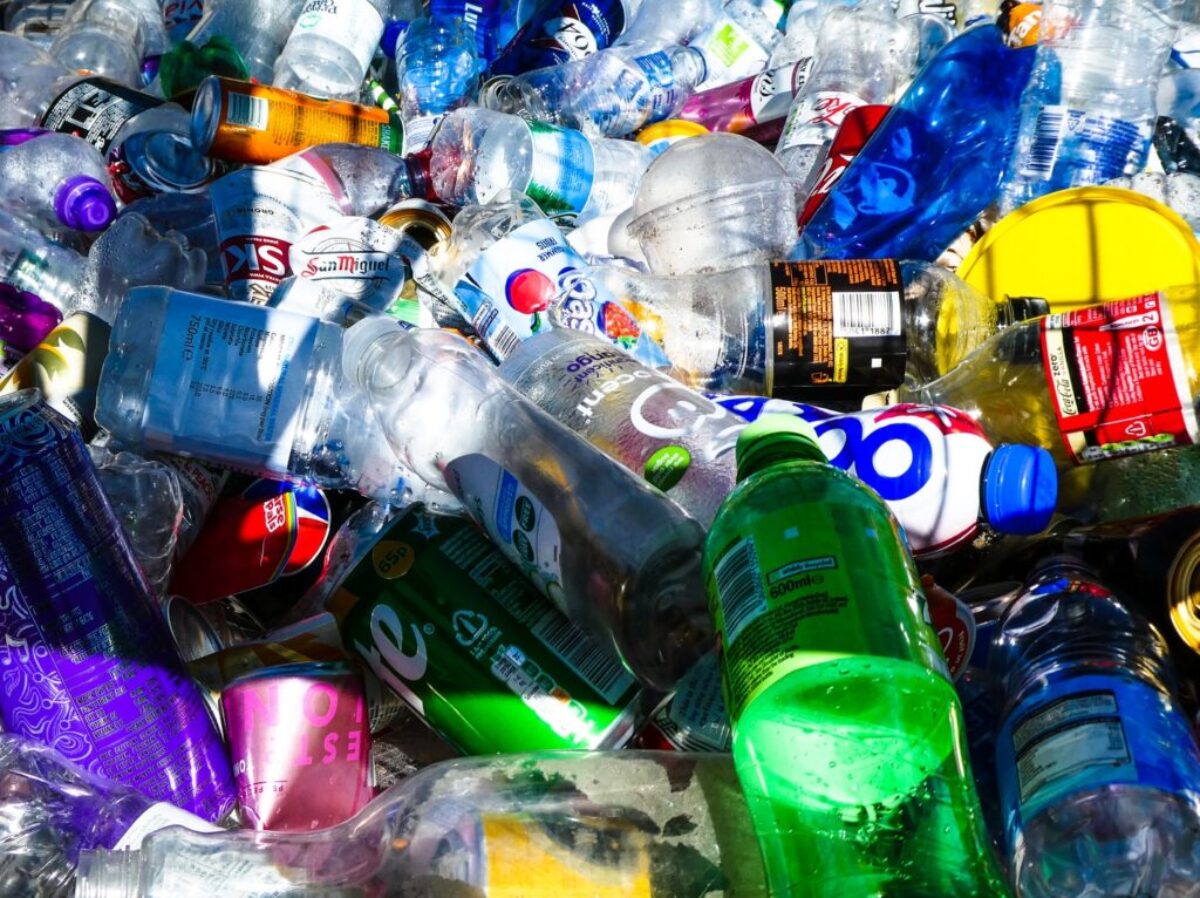 sprite plastic bottle on table