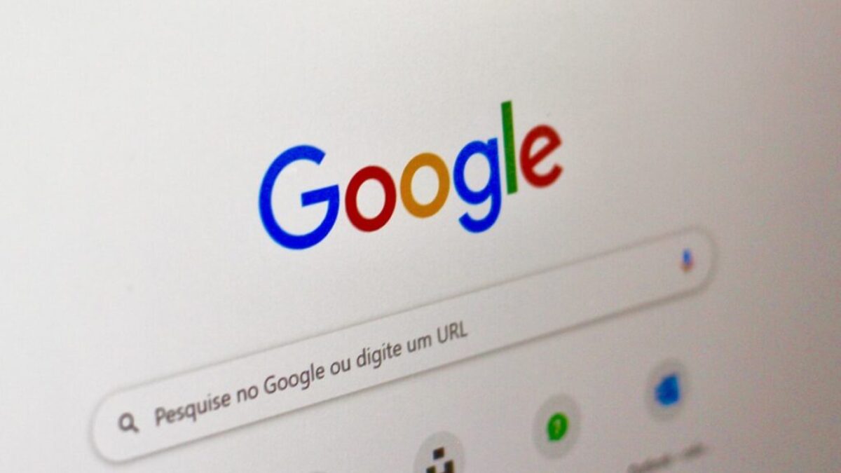computer screen showing google search