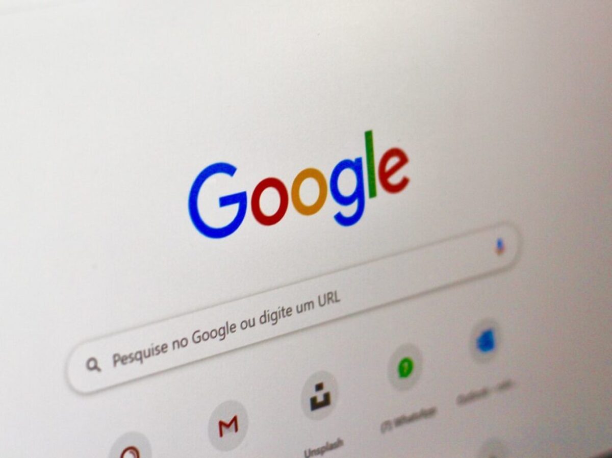 computer screen showing google search