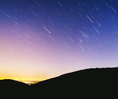 time lapse photography of shooting stars