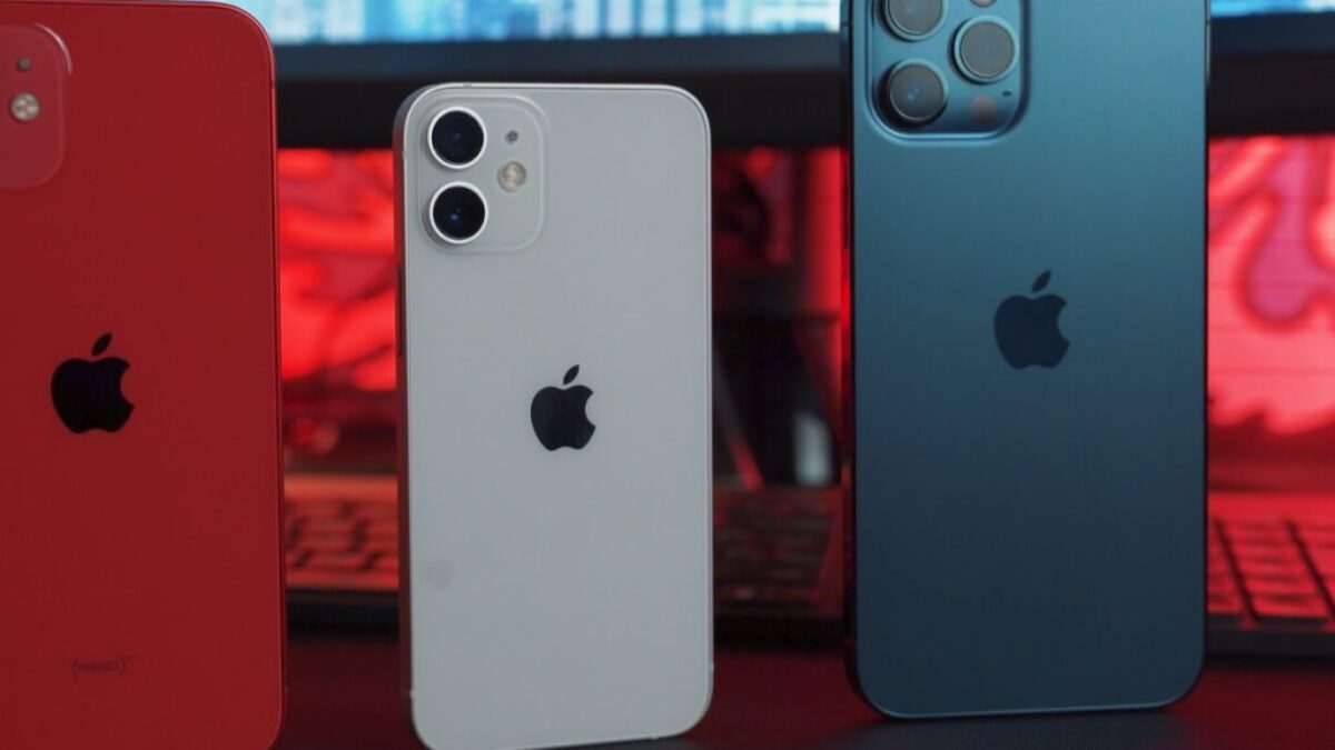 silver iphone 6 and red iphone case