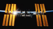 International Space Station orbits earth