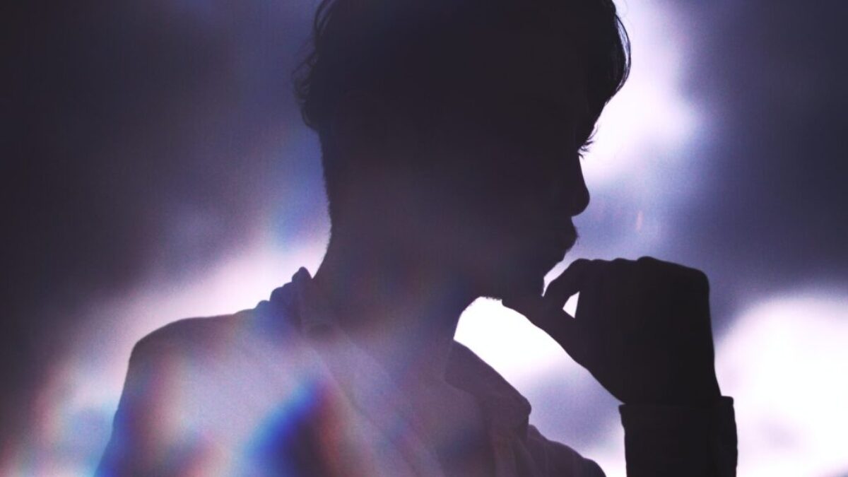 silhouette of man