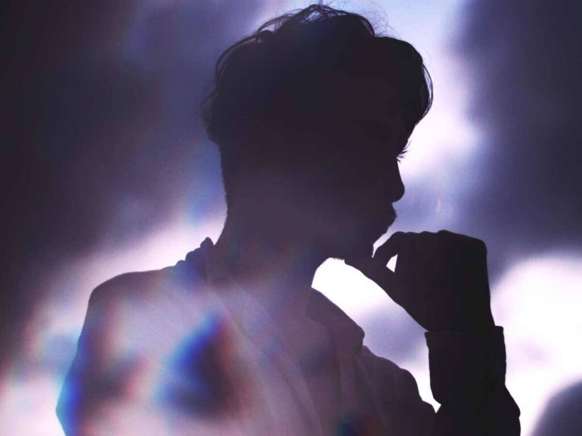 silhouette of man