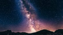 milky way on mountains