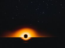 sun in the sky during night time