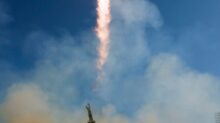 Soyuz rocket launches from Baikonur launch pad