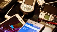 assorted-color phone lot