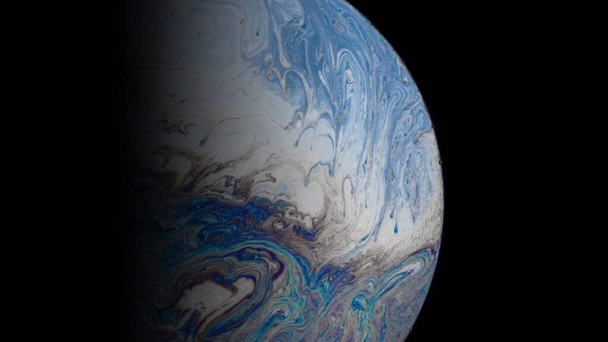blue and brown planet earth
