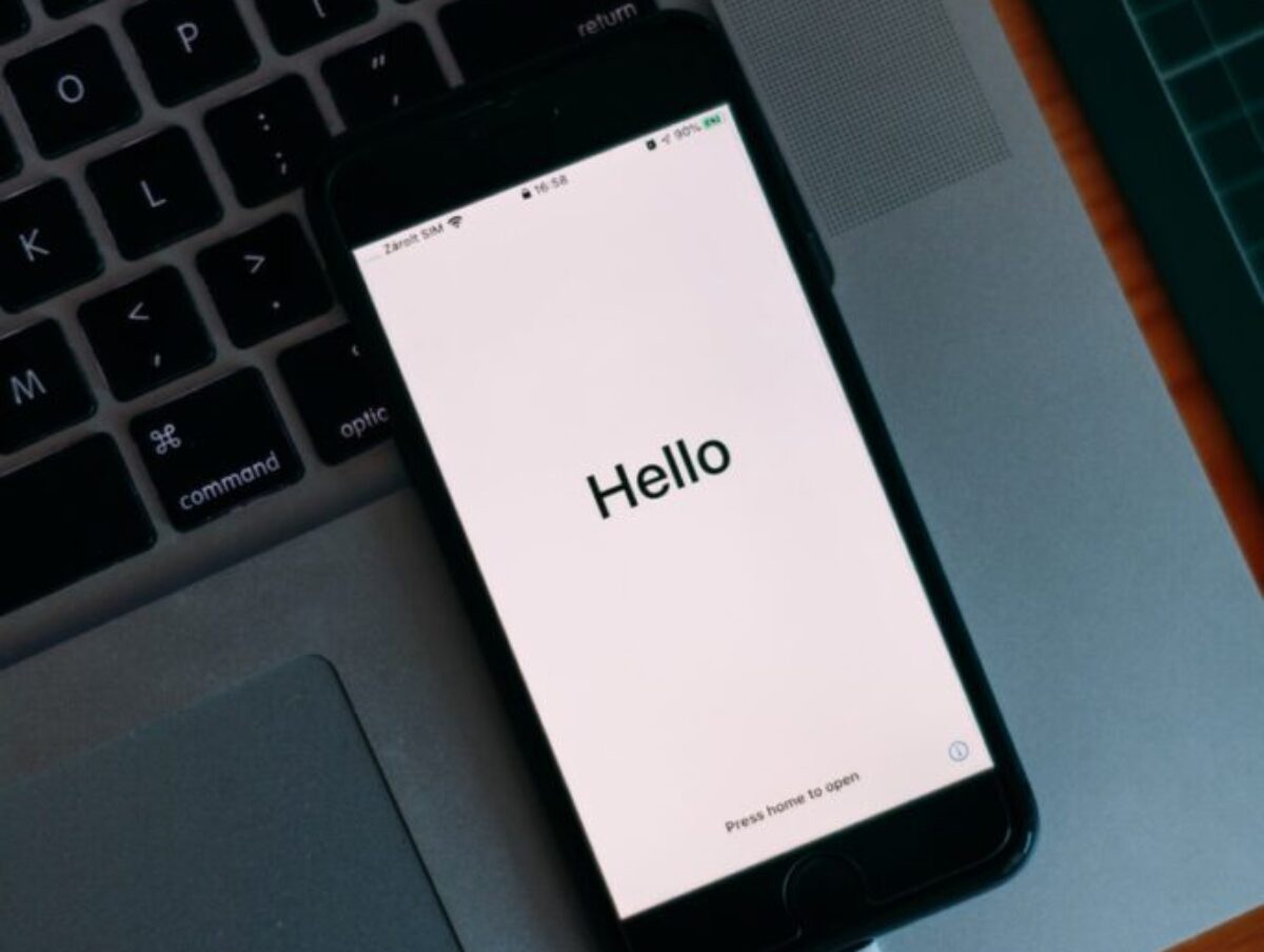 black smartphone