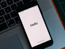 black smartphone