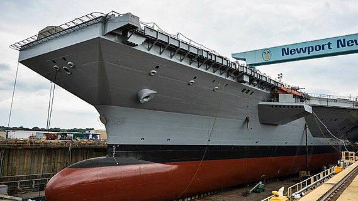 640px Uss Gerald R Ford Under Construction 20130916 1