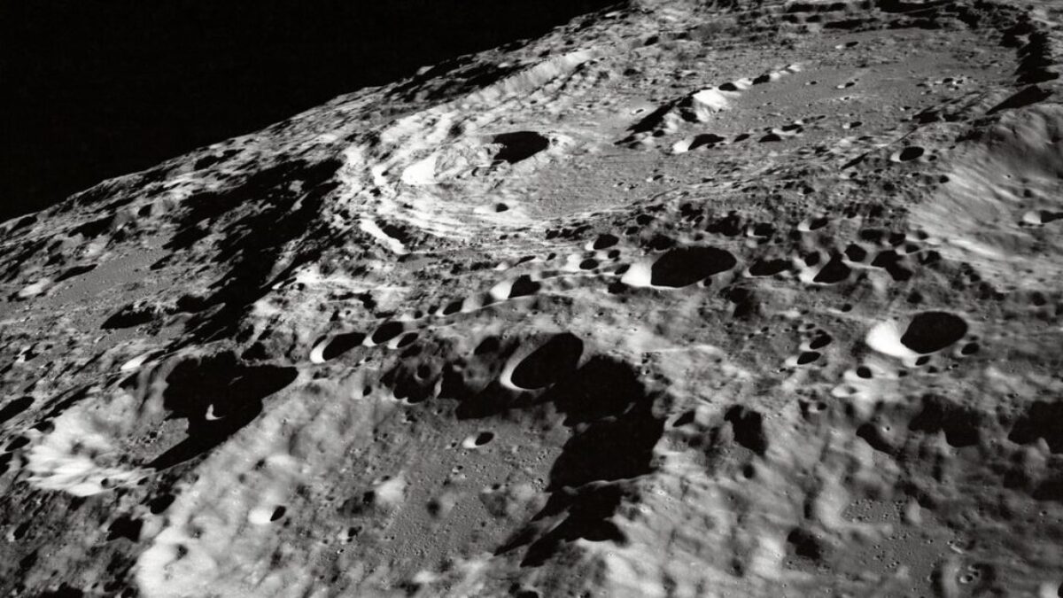 photo of moon surface