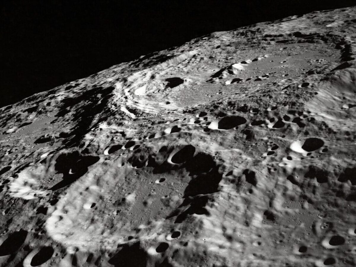 photo of moon surface