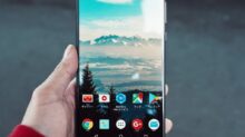 black Sony Xperia android smartphone
