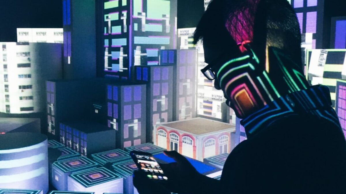 man inside computerized room