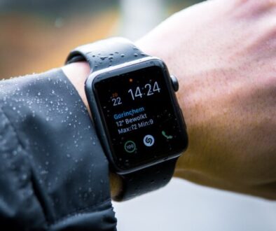 person wearing Apple Watch at 14:24