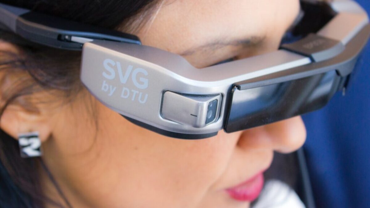 woman wearing SVG sunglasses