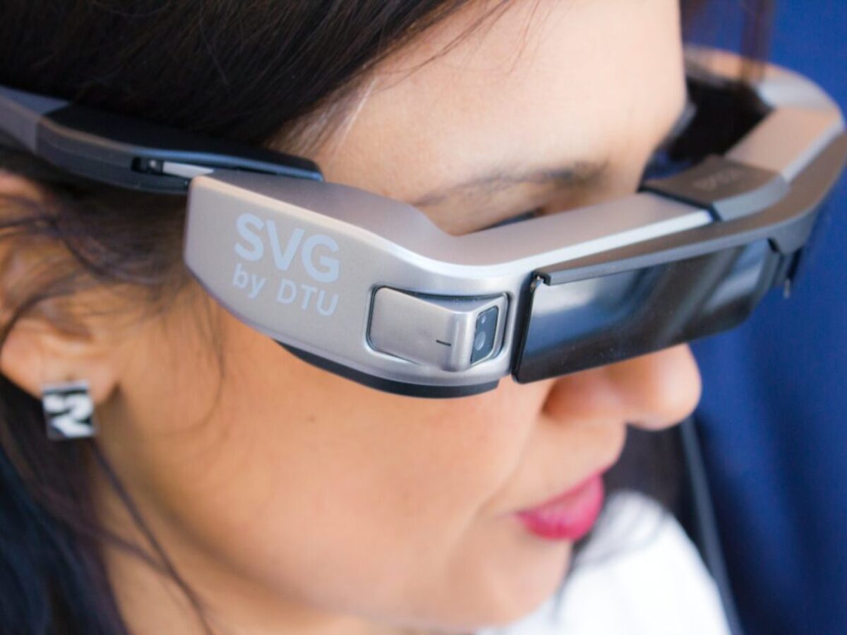 woman wearing SVG sunglasses
