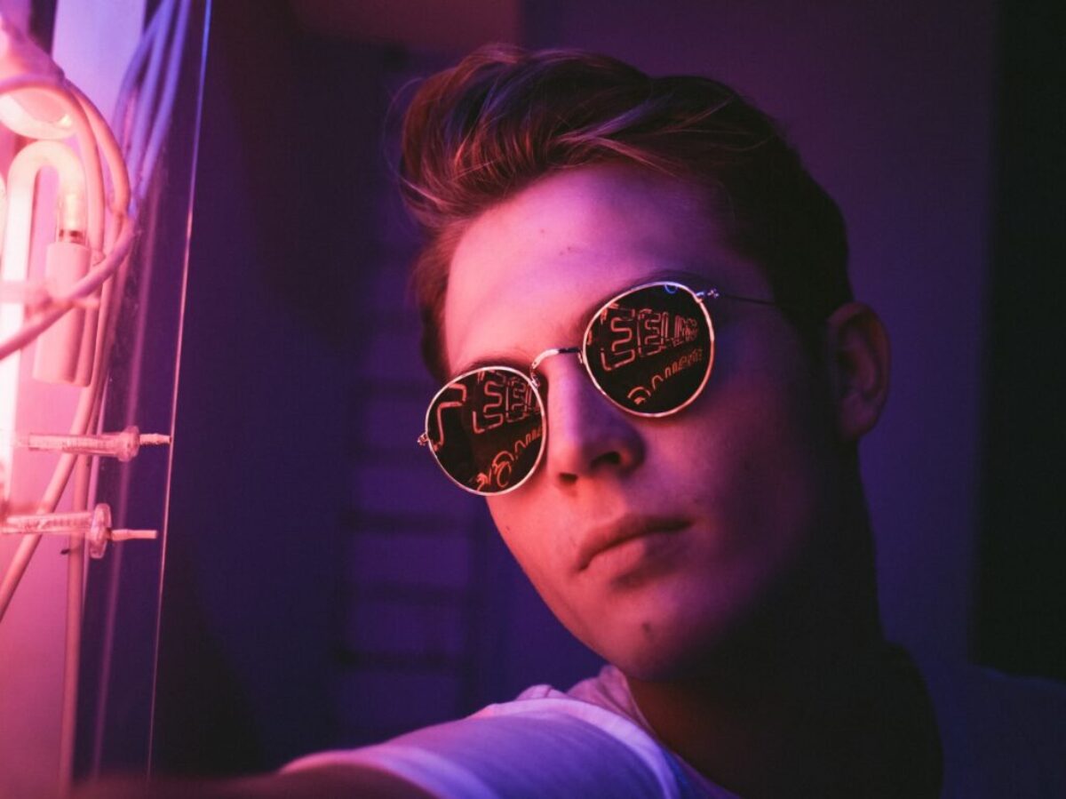 man wearing sunglasses