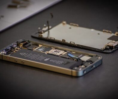 black and gold hard disk drive