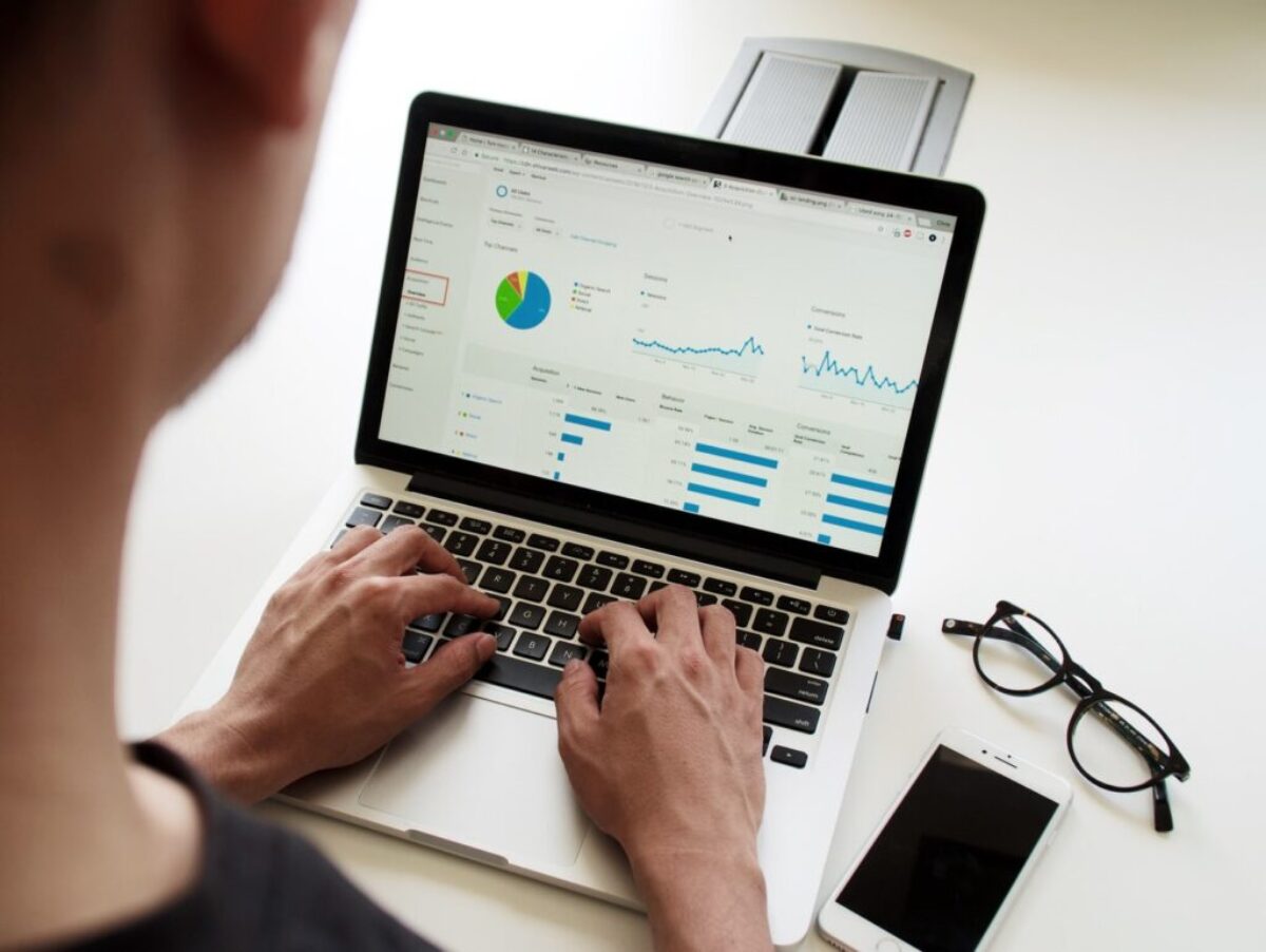 person using MacBook Pro