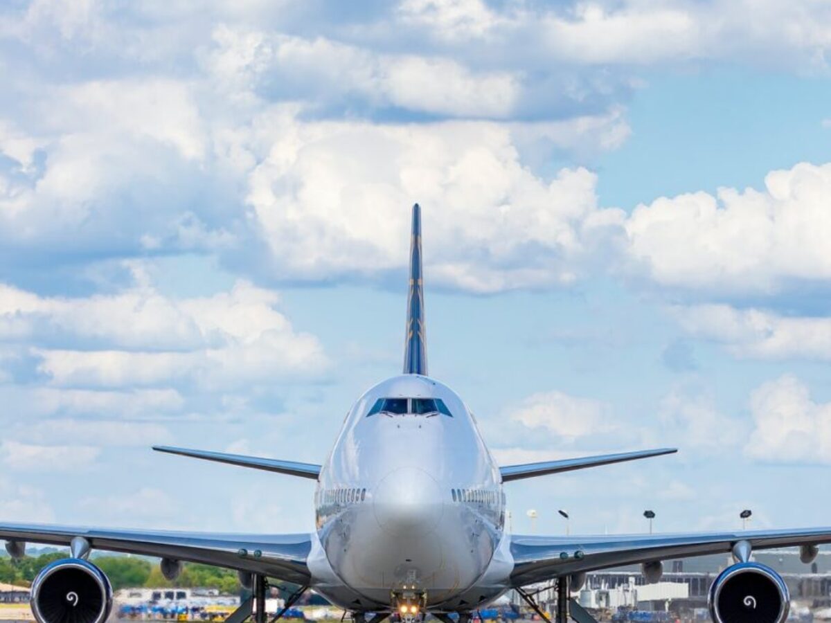 airliner at the airport during daytime