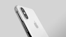 silver iPhone X