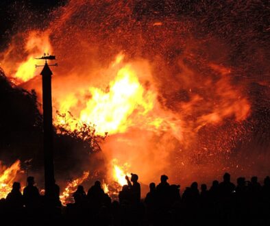 Person Near Fire