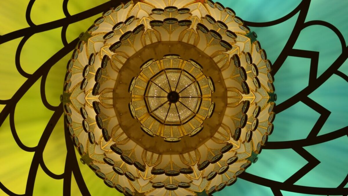 Assorted Color Stained Glass Window