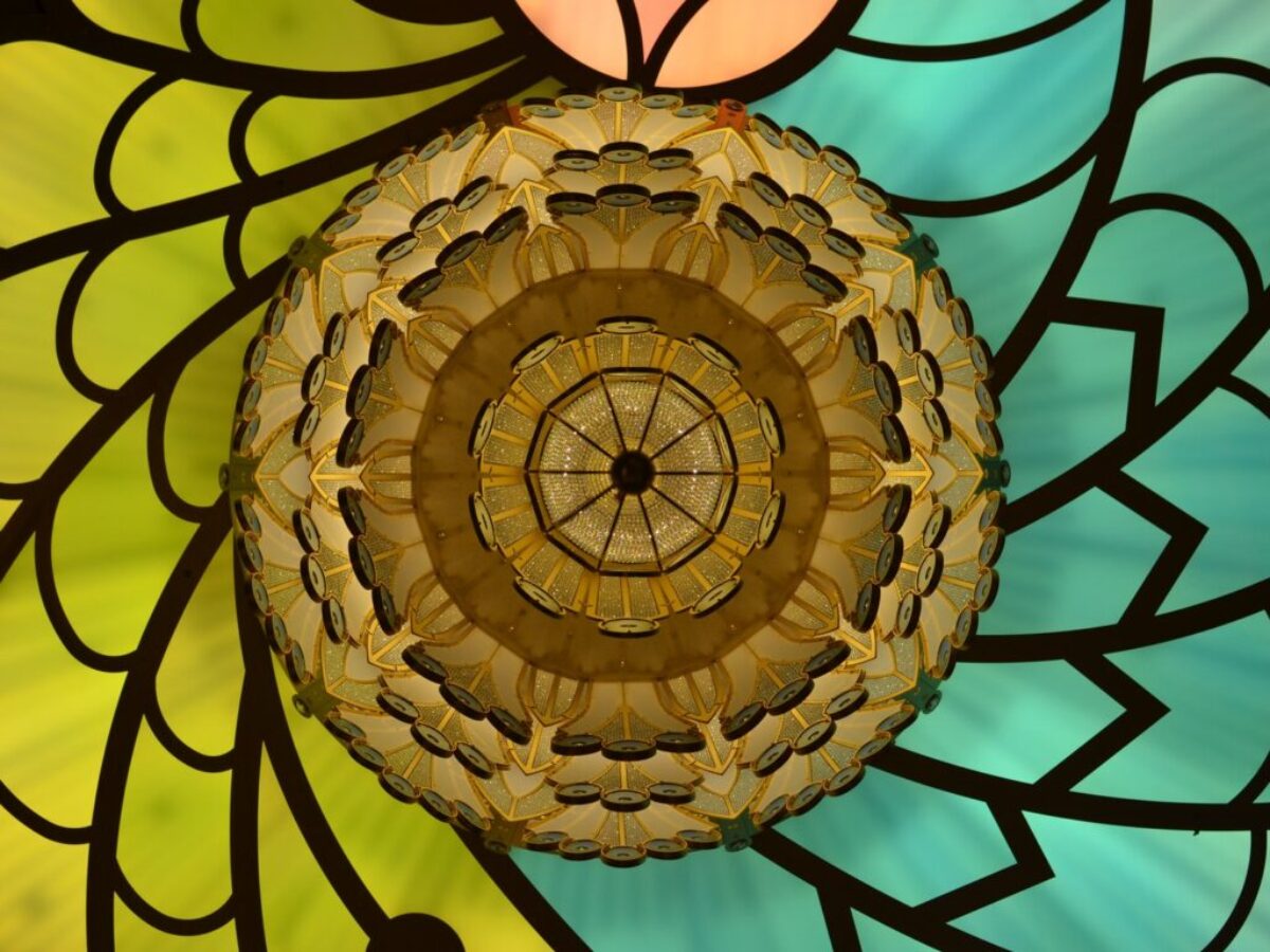 Assorted Color Stained Glass Window