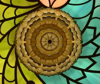 Assorted Color Stained Glass Window