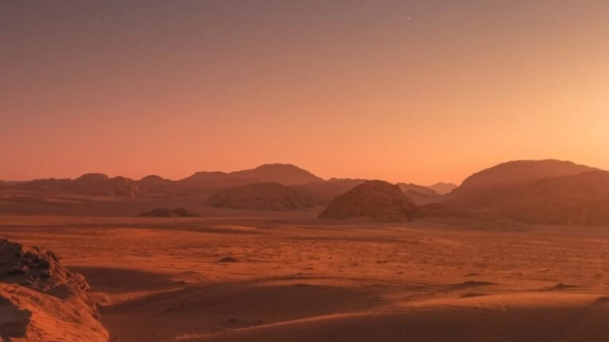 brown sand under blue sky during night time