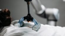 Black and Blue Electric Cable on White Textile