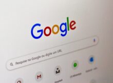 computer screen showing google search