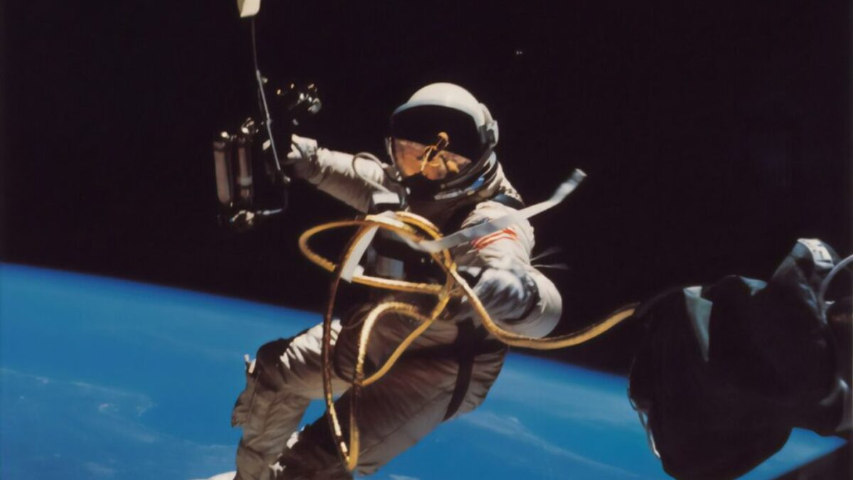 astronaut floating