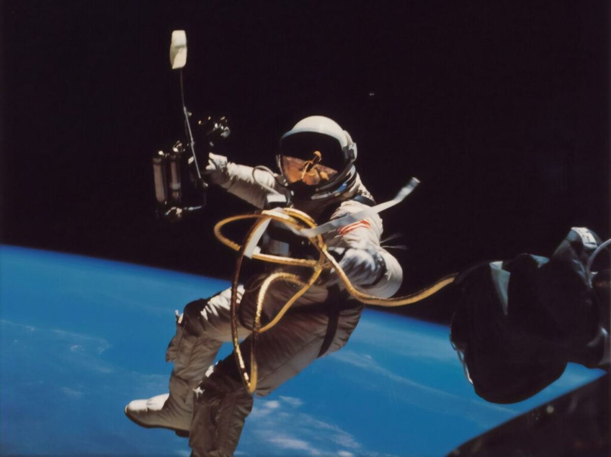 astronaut floating