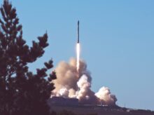 photo of space shuttle launching rocket