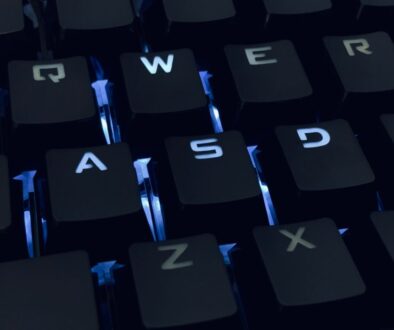 black and white computer keyboard