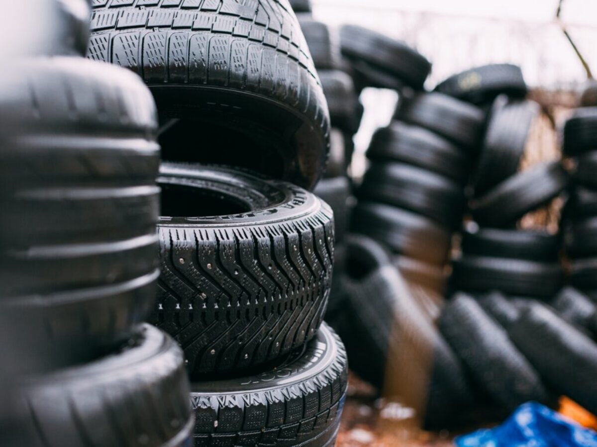 piles of car tires