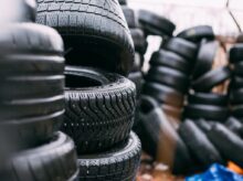 piles of car tires