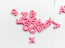 red alphabet decors