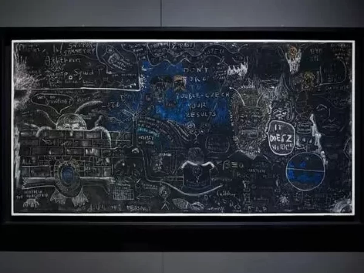 Muzeum vědy v Londýně odhalilo záhady Stephena Hawkinga včetně tajuplné tabule